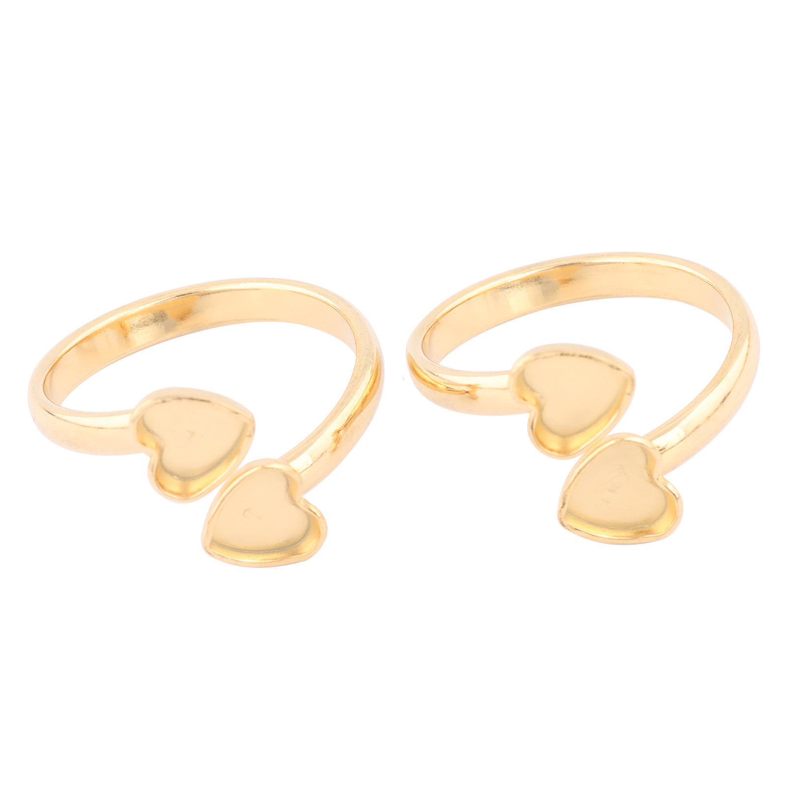 Daith Heart Ring - 10pcs Stainless Steel Gold Plated Fit