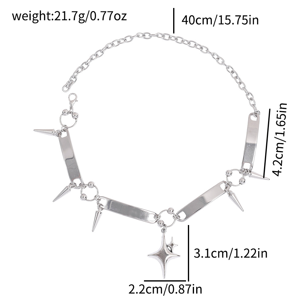 Punk Star Riveted Choker,Rock  - Daith Heart Ring review and price