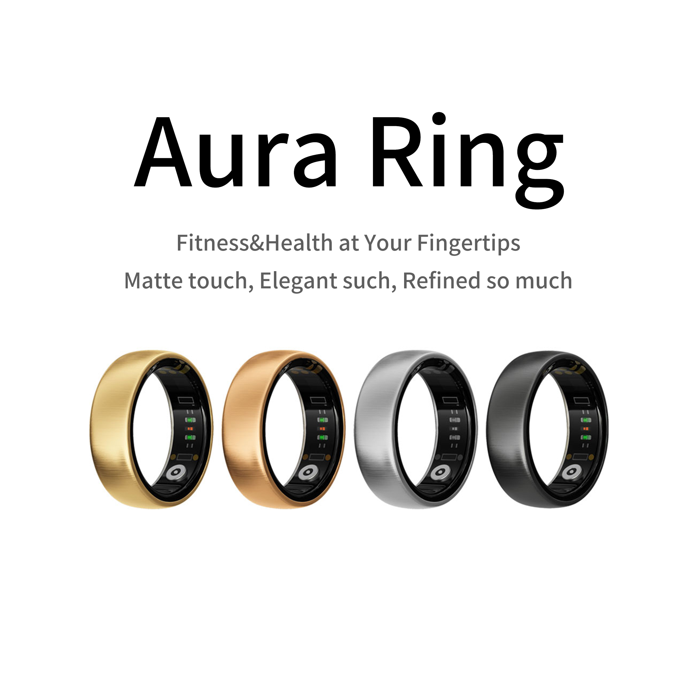 AURA Matt Smart Ring Fitness S - Daith Heart Ring review and price