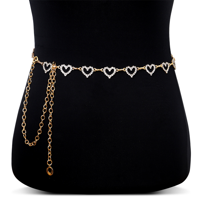 Fashion Rhinestone Heart Waist - Body Jewelry By The Chain Gang review and price