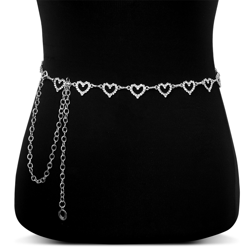 Fashion Rhinestone Heart Waist - Body Jewelry By The Chain Gang review and price