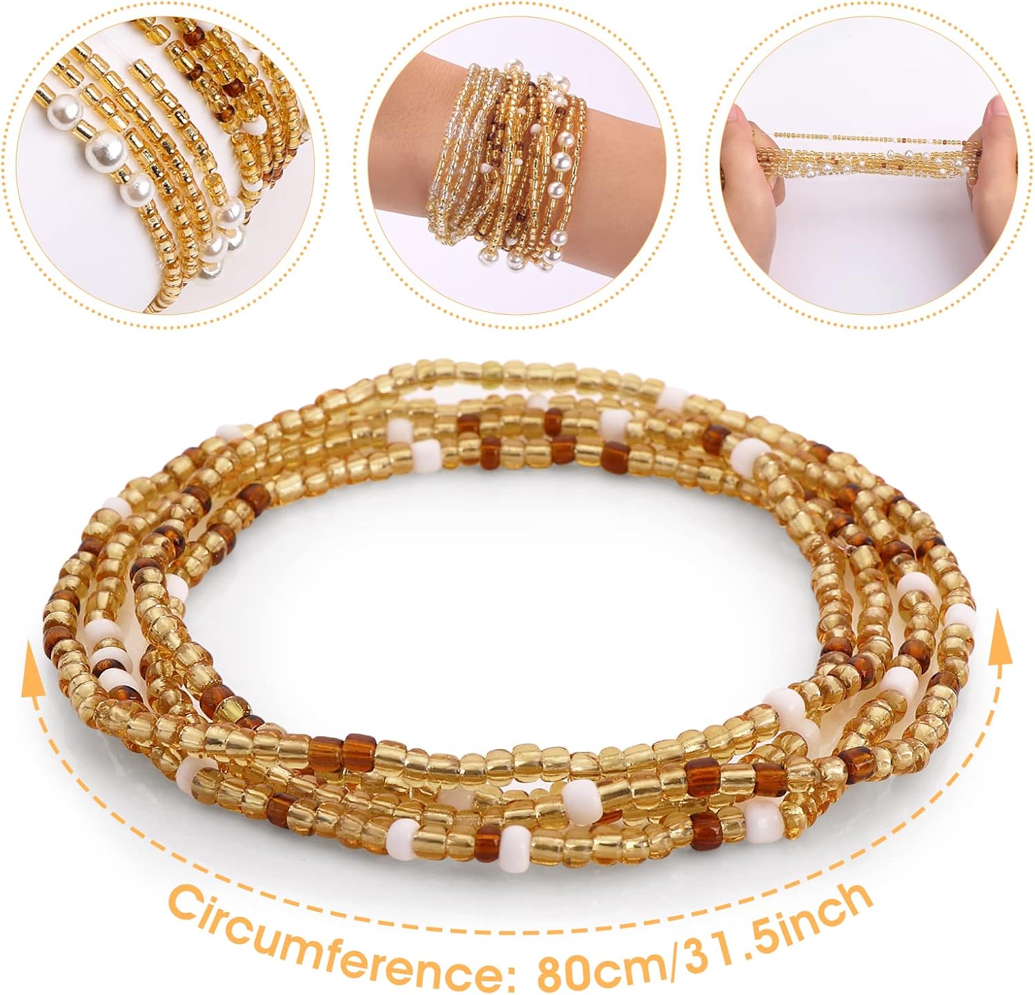 Waist Beads for Women Belly Be - Body Jewelry By The Chain Gang review and price
