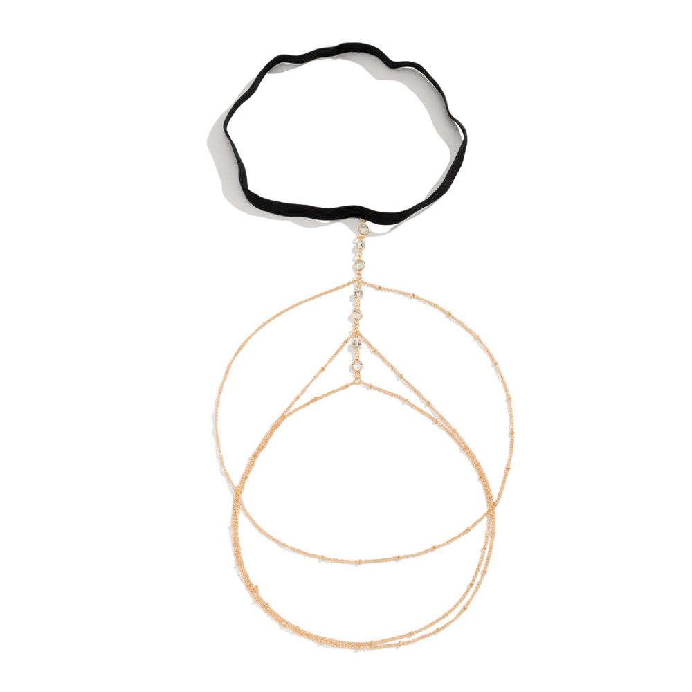 Boho Elastic Band Crystal Leg  - Body Jewelry By The Chain Gang review and price